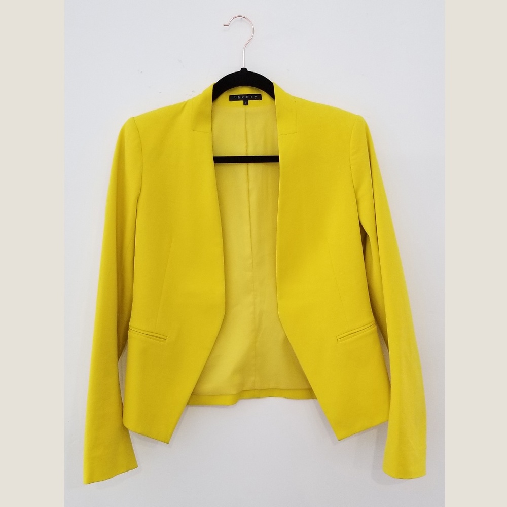 Theory Yellow Blazer